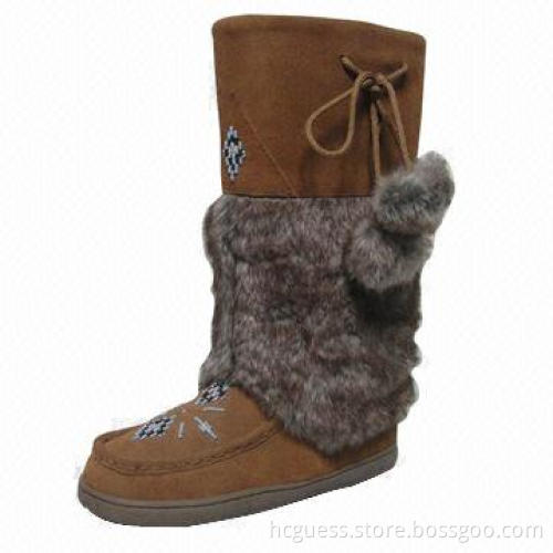 2013 New style women's snow boots with wool lining, tall
